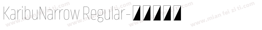 KaribuNarrow Regular字体转换